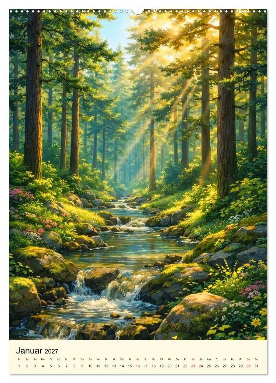 Bild: 9783594346907 | Stille Anime Sequenzen (Wandkalender 2027 DIN A2 hoch), CALVENDO...