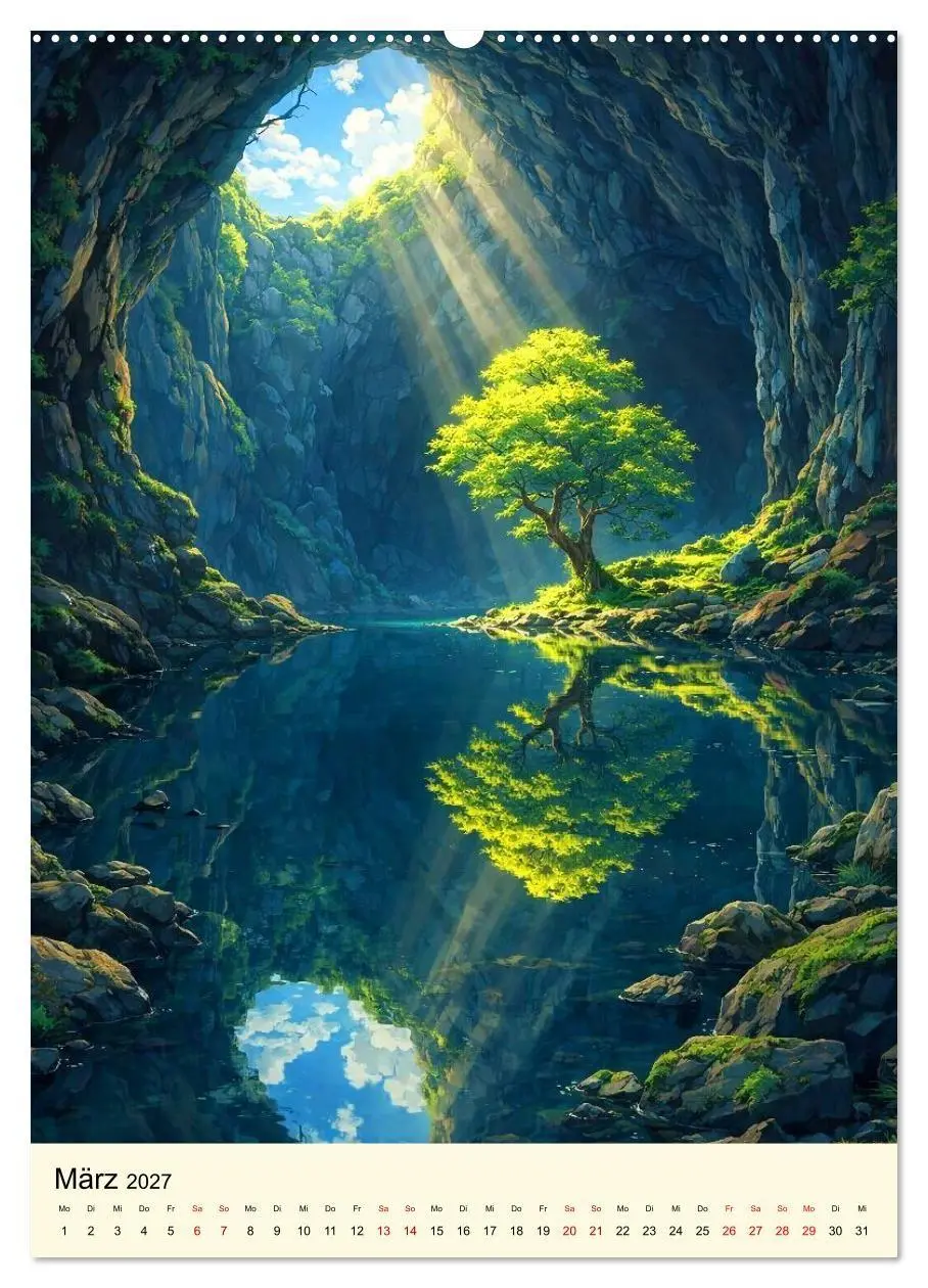 Bild: 9783594346907 | Stille Anime Sequenzen (Wandkalender 2027 DIN A2 hoch), CALVENDO...