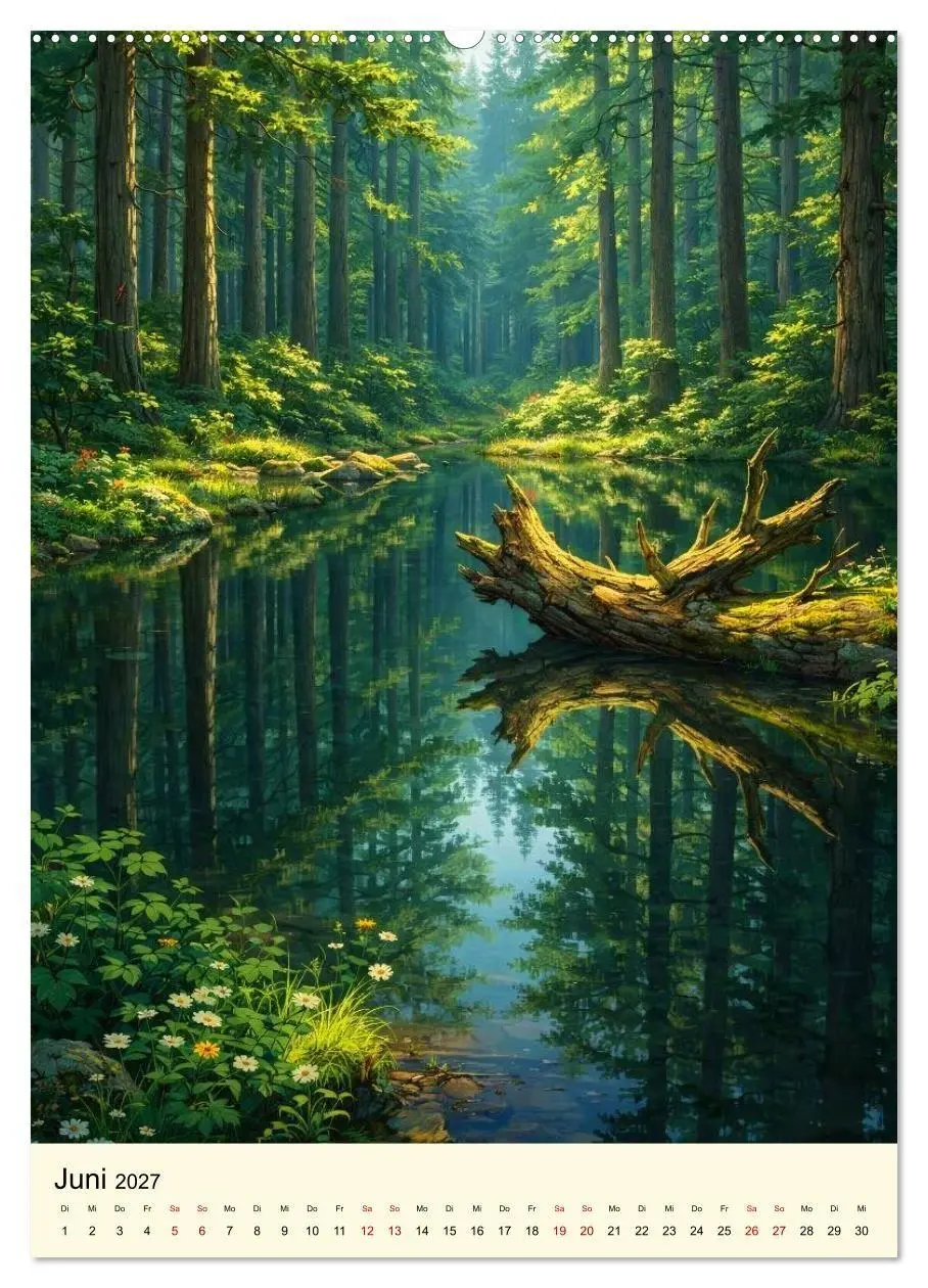 Bild: 9783594346907 | Stille Anime Sequenzen (Wandkalender 2027 DIN A2 hoch), CALVENDO...