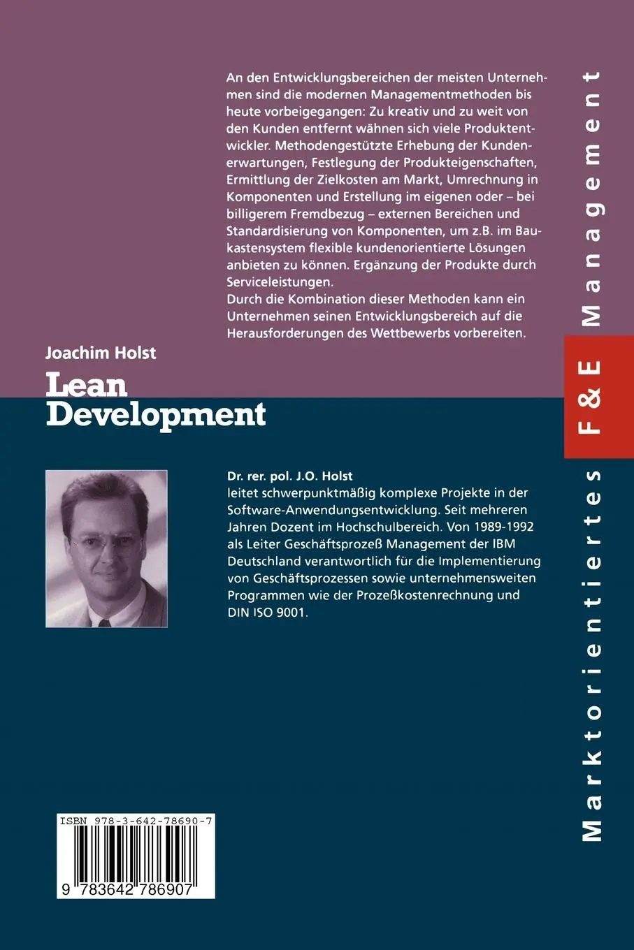 Rückseite: 9783642786907 | Lean Development | Kostengünstige Prozeßgestaltung | Joachim Holst