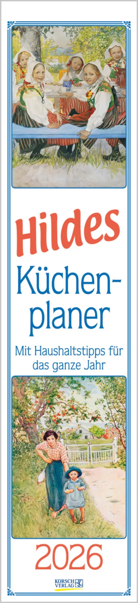 Cover: 9783731886907 | Hildes Küchenplaner 2026 | Langplaner | Verlag Korsch | Kalender