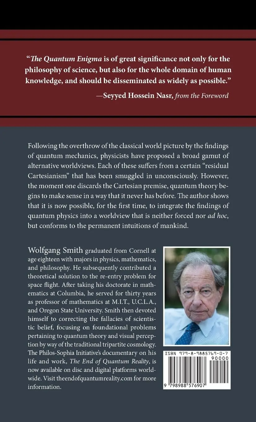 Rückseite: 9798988576907 | The Quantum Enigma | Finding the Hidden Key | Wolfgang Smith | Buch