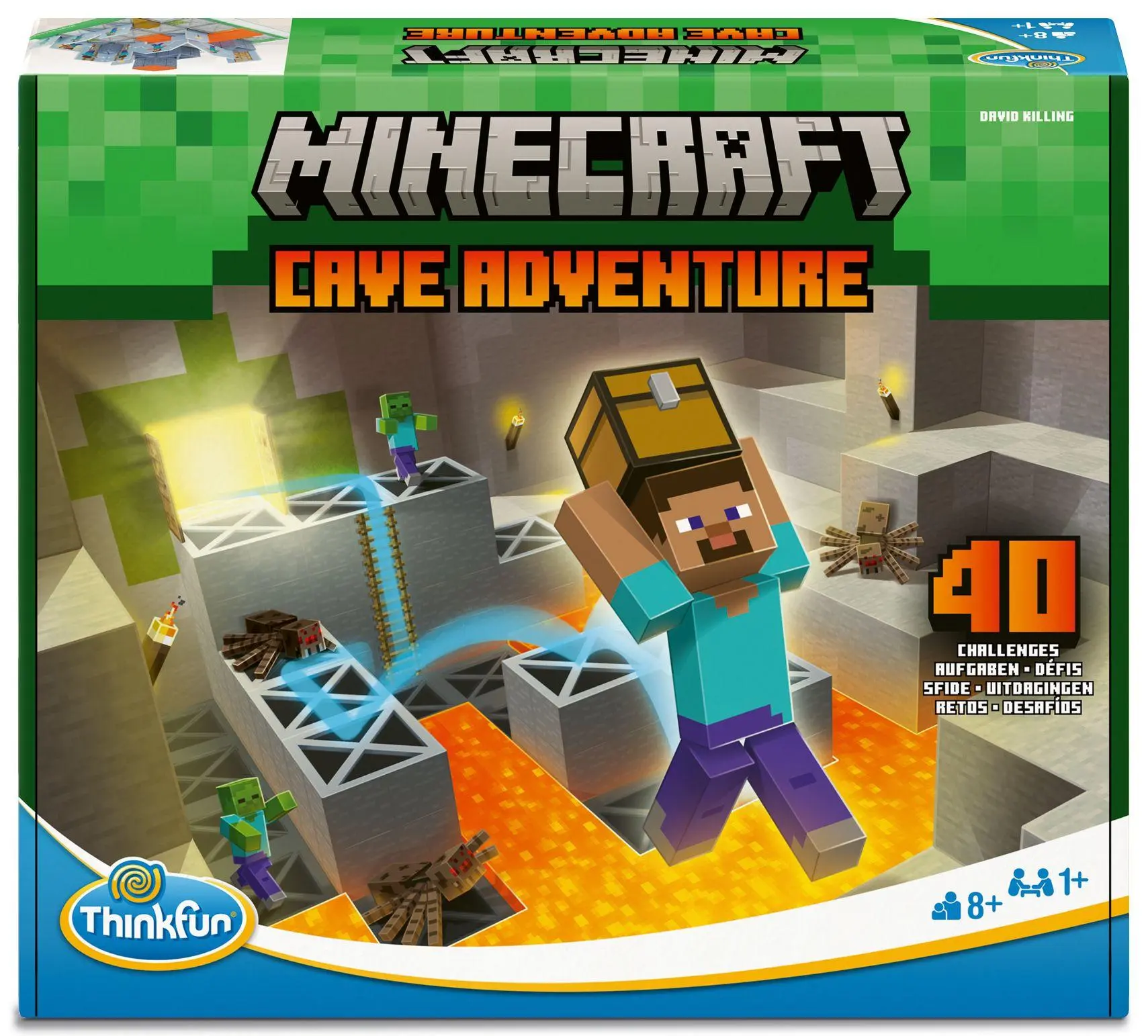 Cover: 4005556767007 | ThinkFun Minecraft Cave Adventure - Das spannende Logikspiel aus...