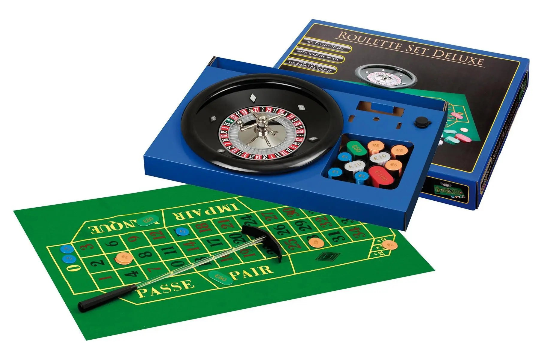 Cover: 4014156037007 | Philos 3700 - Roulette Set, Deluxe, mit Kunststoffteller | 3700/6