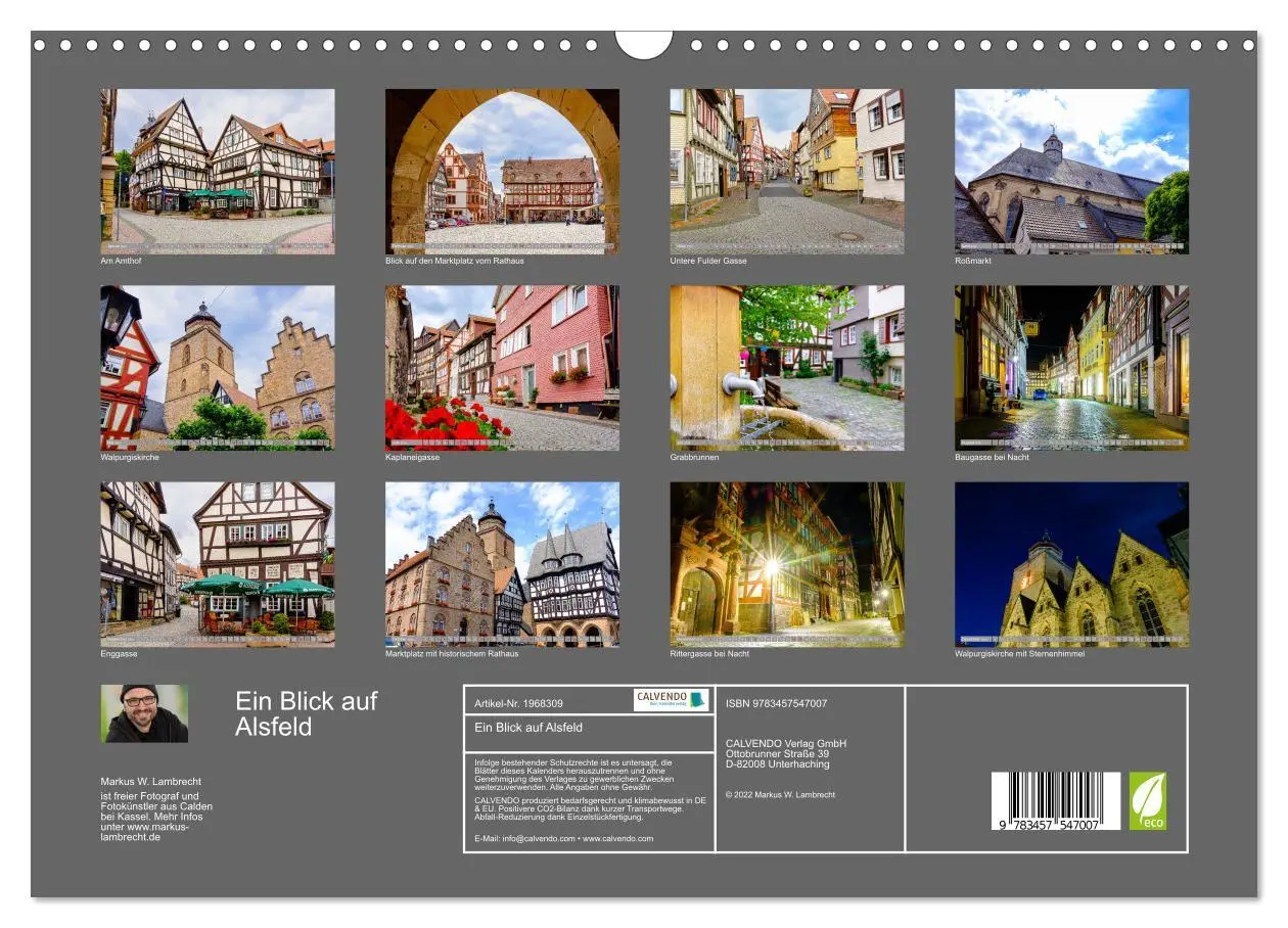 Bild: 9783457547007 | Ein Blick auf Alsfeld (Wandkalender 2026 DIN A3 quer), CALVENDO...