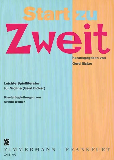 Cover: 9790010317007 | Start zu Zweit | Leichte Spielliteratur | Gerd Eicker (u. a.) | Buch