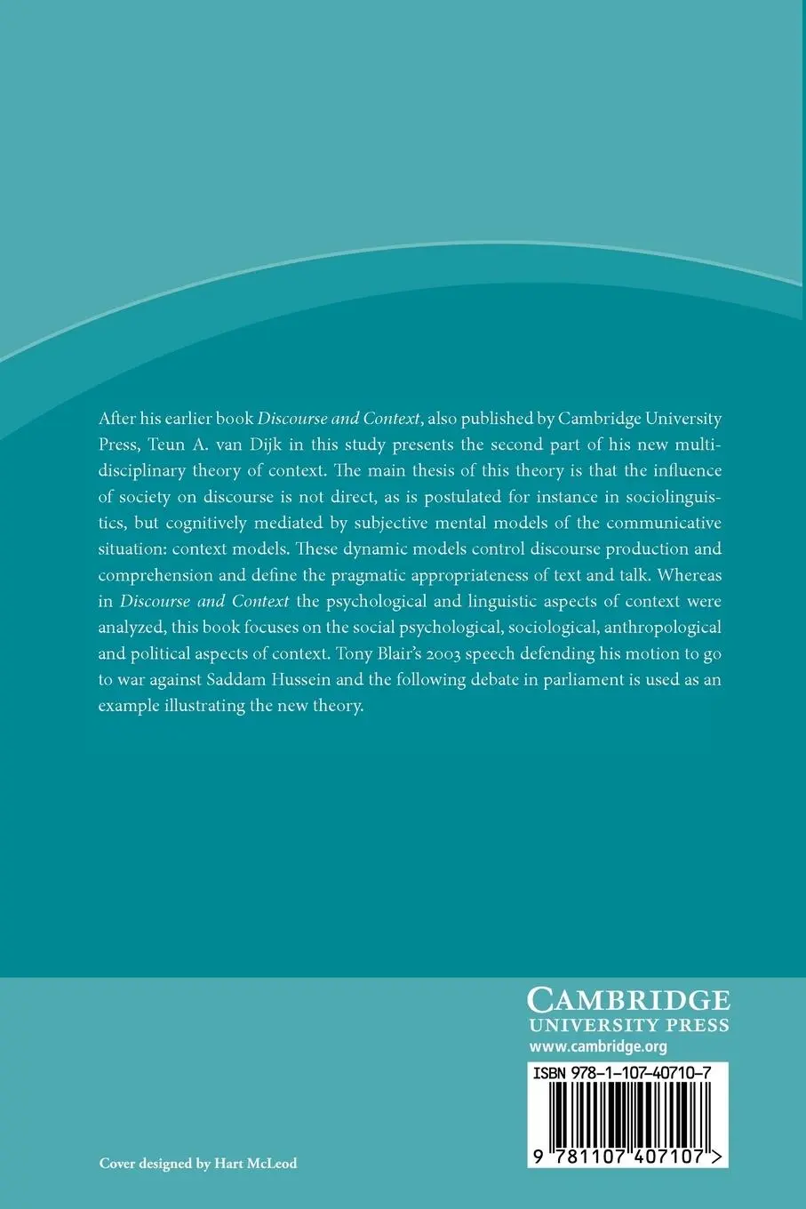 Rückseite: 9781107407107 | Society and Discourse | How Social Contexts Influence Text and Talk