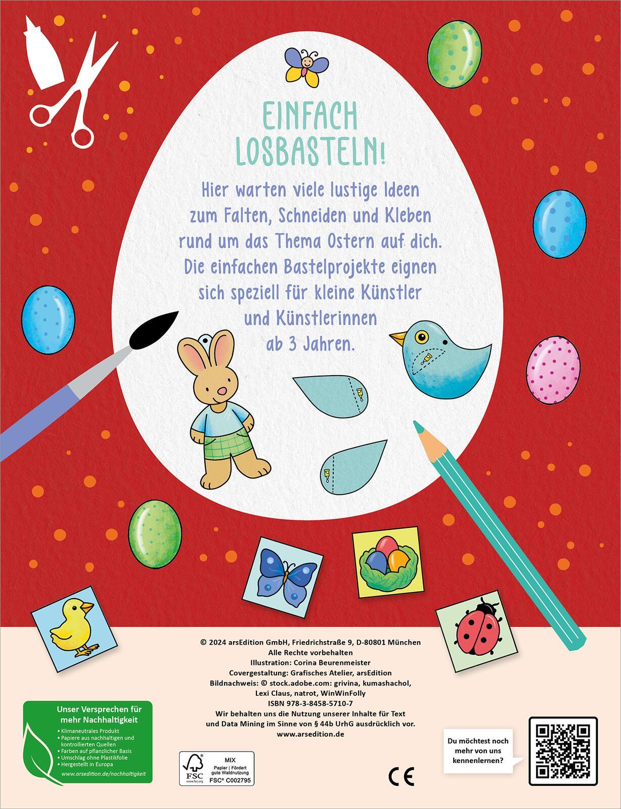 Rückseite: 9783845857107 | Mein erstes großes Oster-Bastelheft | Schneiden &amp; Kleben | Taschenbuch