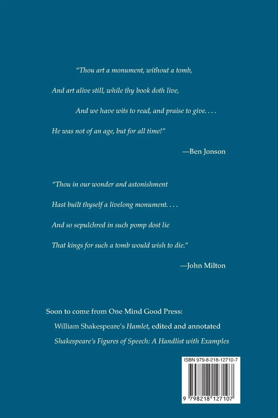 Rückseite: 9798218127107 | Appreciating Shakespeare | Gideon Rappaport | Taschenbuch | Englisch