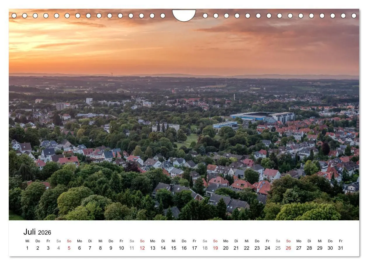 Bild: 9783457907207 | BIELEFELD aus der Vogelperspektive (Wandkalender 2026 DIN A4 quer),...