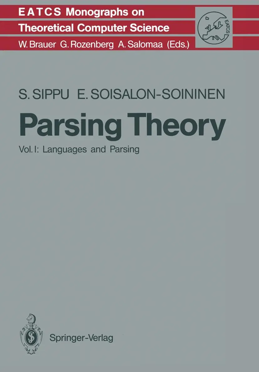 Cover: 9783540137207 | Parsing Theory | Volume I Languages and Parsing | Buch | Englisch