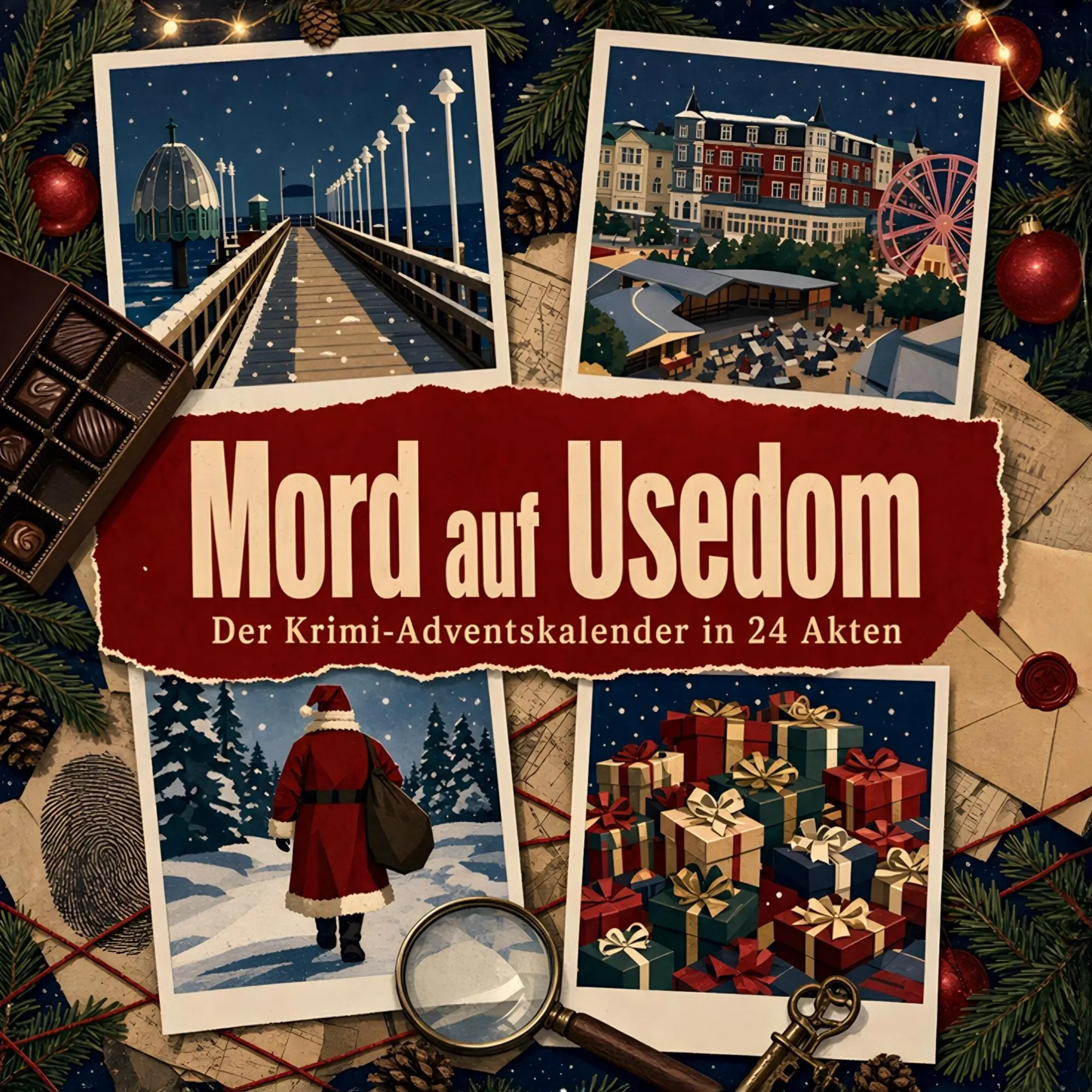 Cover: 9783696117207 | Mord auf Usedom | Der Krimi-Adventskalender in 24 Akten | Jonah Müller