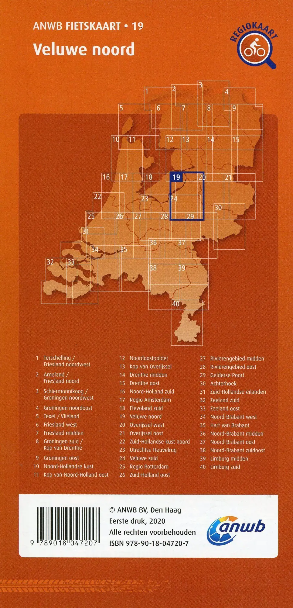 Bild: 9789018047207 | Veluwe noord (Apeldoorn / Nunspeet) 1 : 66 000 | (Land-)Karte | 2020