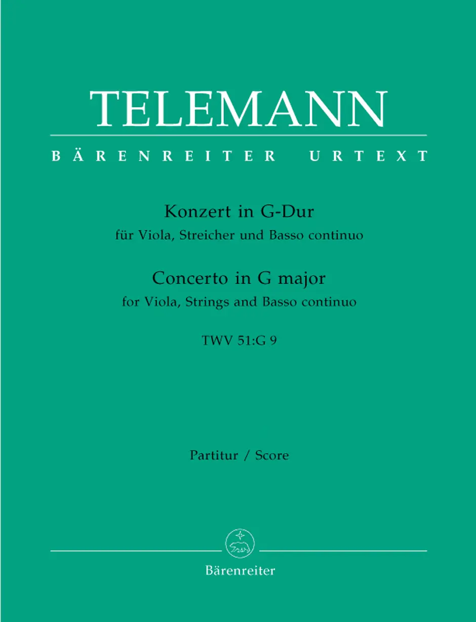 Cover: 9790006507207 | Konzert G-Dur für Viola, Streicher | Georg p Telemann | Taschenbuch