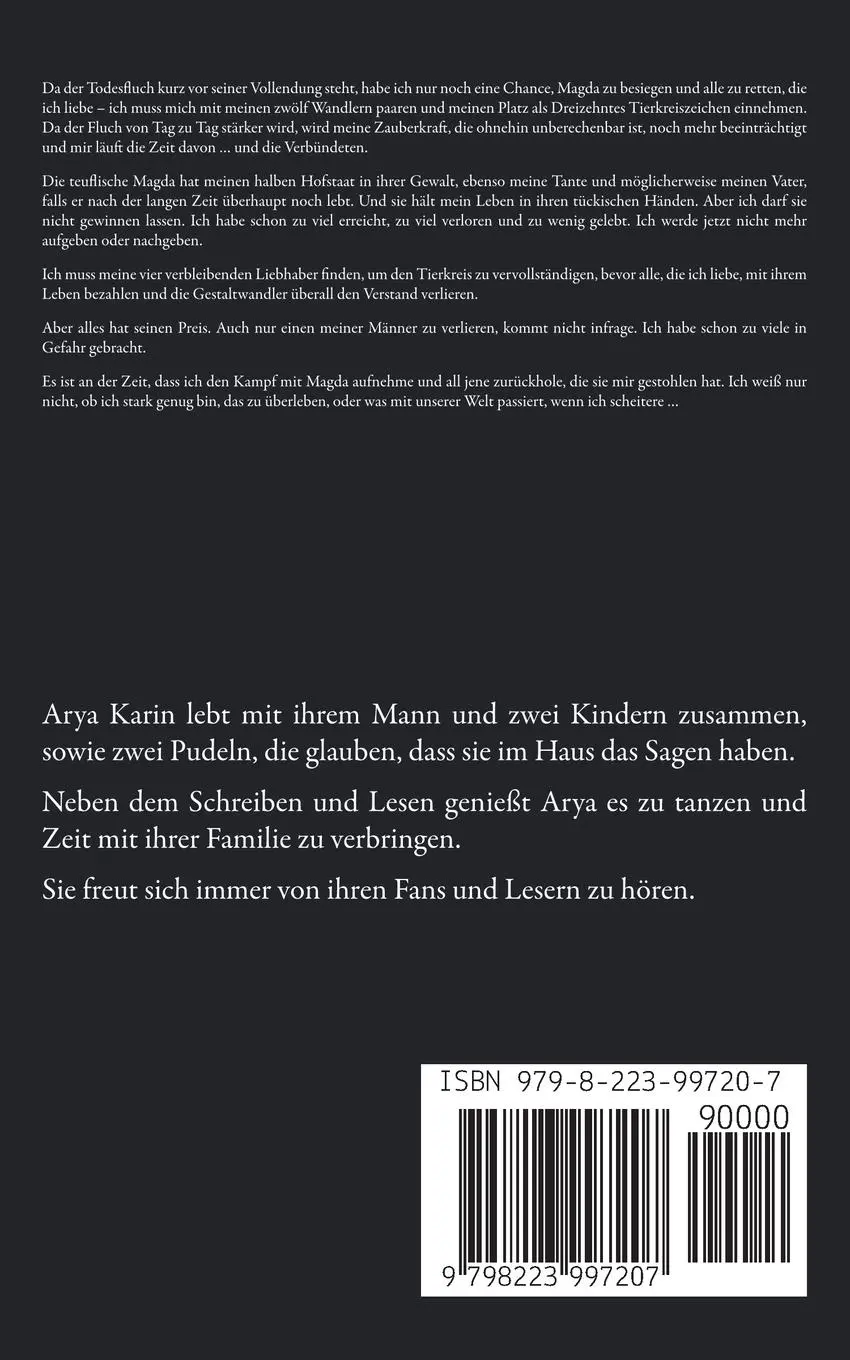 Rückseite: 9798223997207 | Der Zodiac Anspruch | Arya Karin | Taschenbuch | Deutsch | 2023