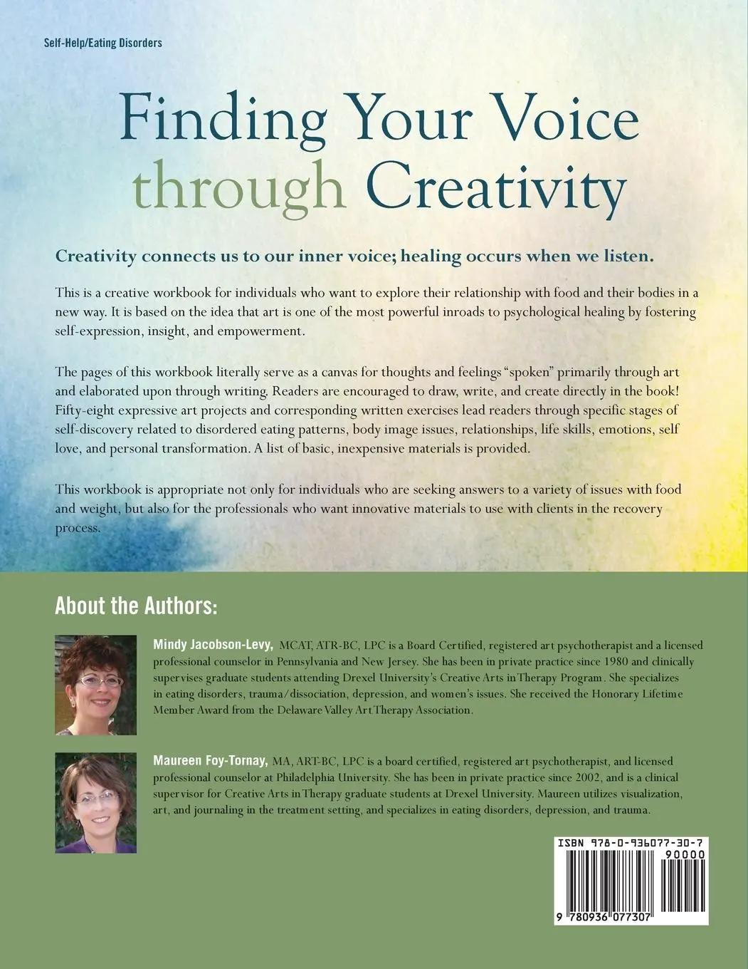 Rückseite: 9780936077307 | Finding Your Voice Through Creativity | Mindy Jacobson-Levy (u. a.)