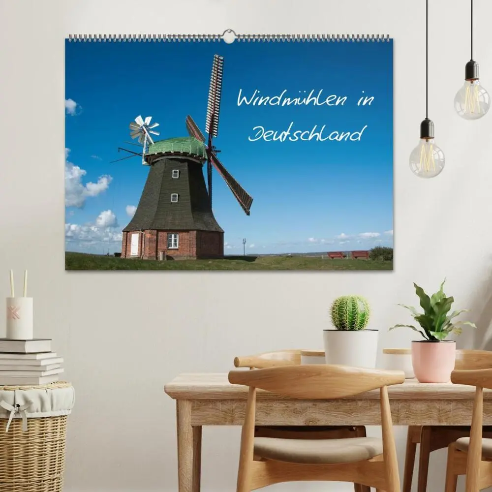 Bild: 9783435737307 | Windmühlen in Deutschland (Wandkalender 2025 DIN A2 quer), CALVENDO...