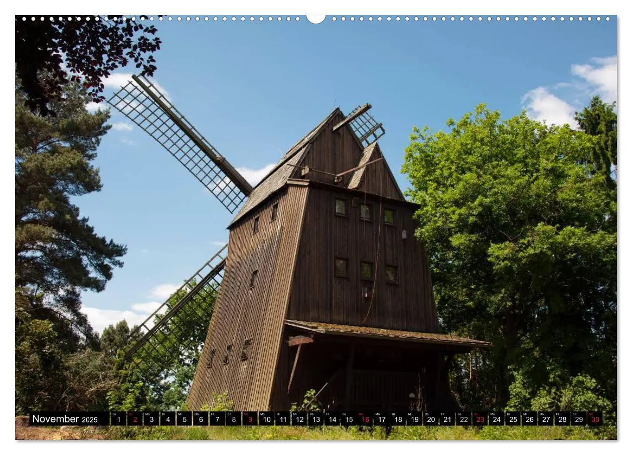 Bild: 9783435737307 | Windmühlen in Deutschland (Wandkalender 2025 DIN A2 quer), CALVENDO...