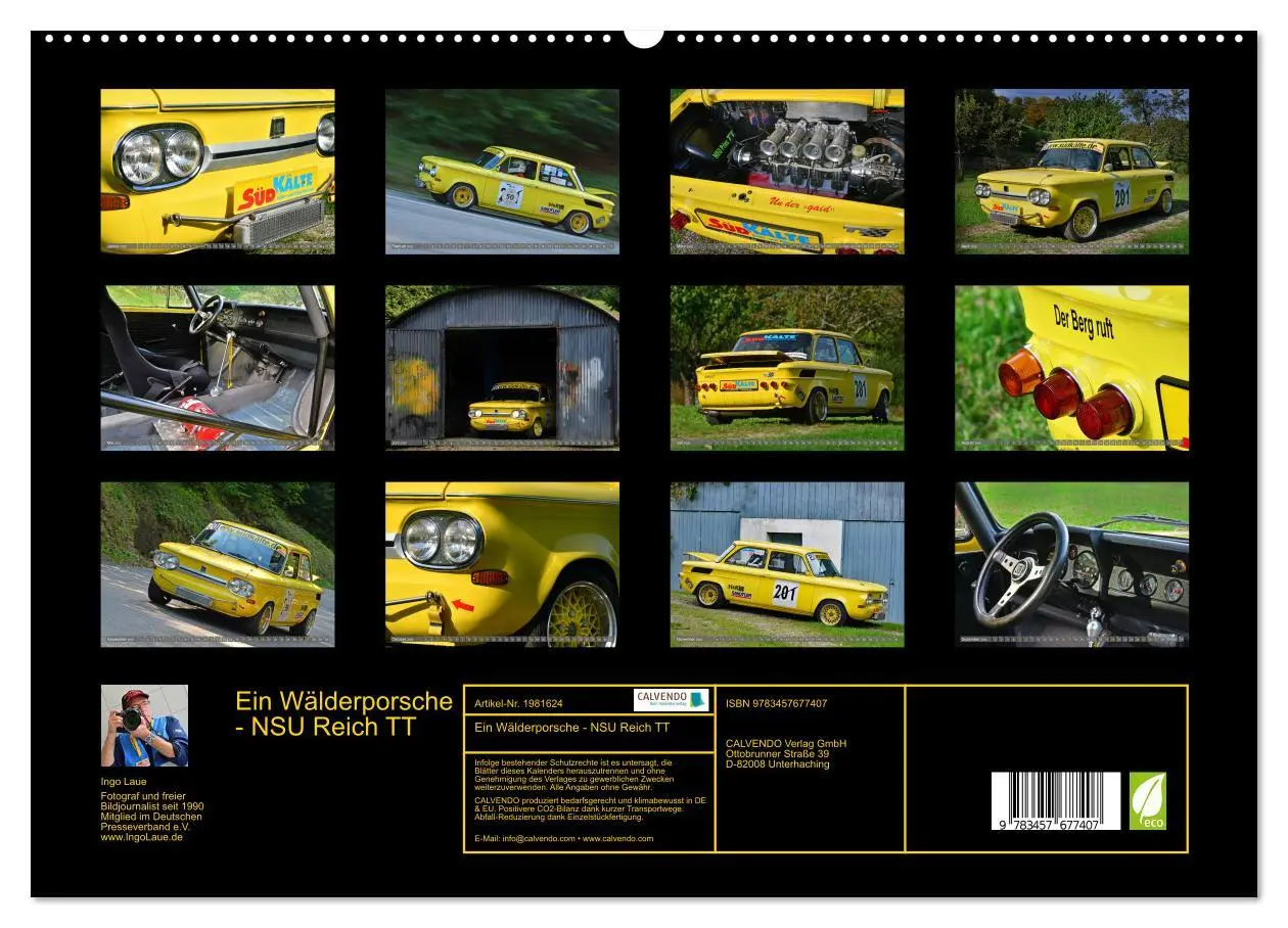 Bild: 9783457677407 | Ein Wälderporsche - NSU Reich TT (hochwertiger Premium Wandkalender...