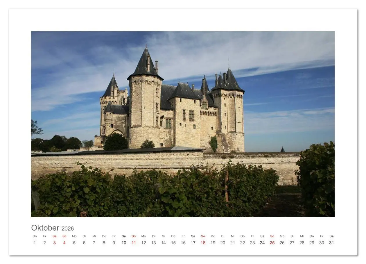 Bild: 9783516147407 | Unterwegs an der Loire (Wandkalender 2026 DIN A4 quer), CALVENDO...
