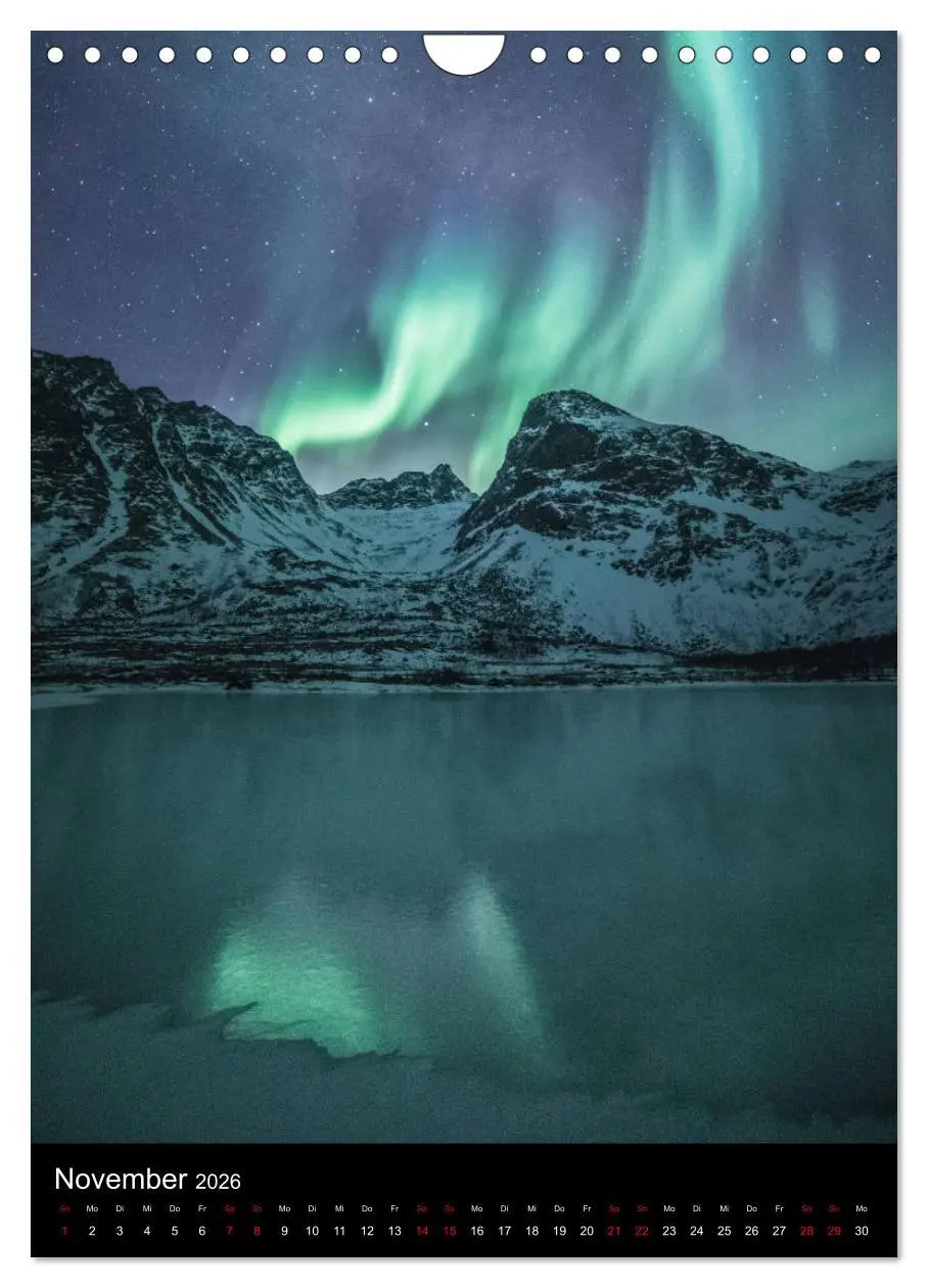 Bild: 9783516387407 | Nordlichtnächte (Wandkalender 2026 DIN A4 hoch), CALVENDO...