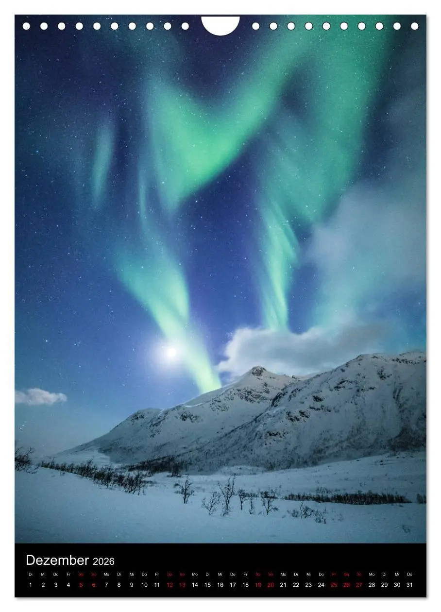 Bild: 9783516387407 | Nordlichtnächte (Wandkalender 2026 DIN A4 hoch), CALVENDO...