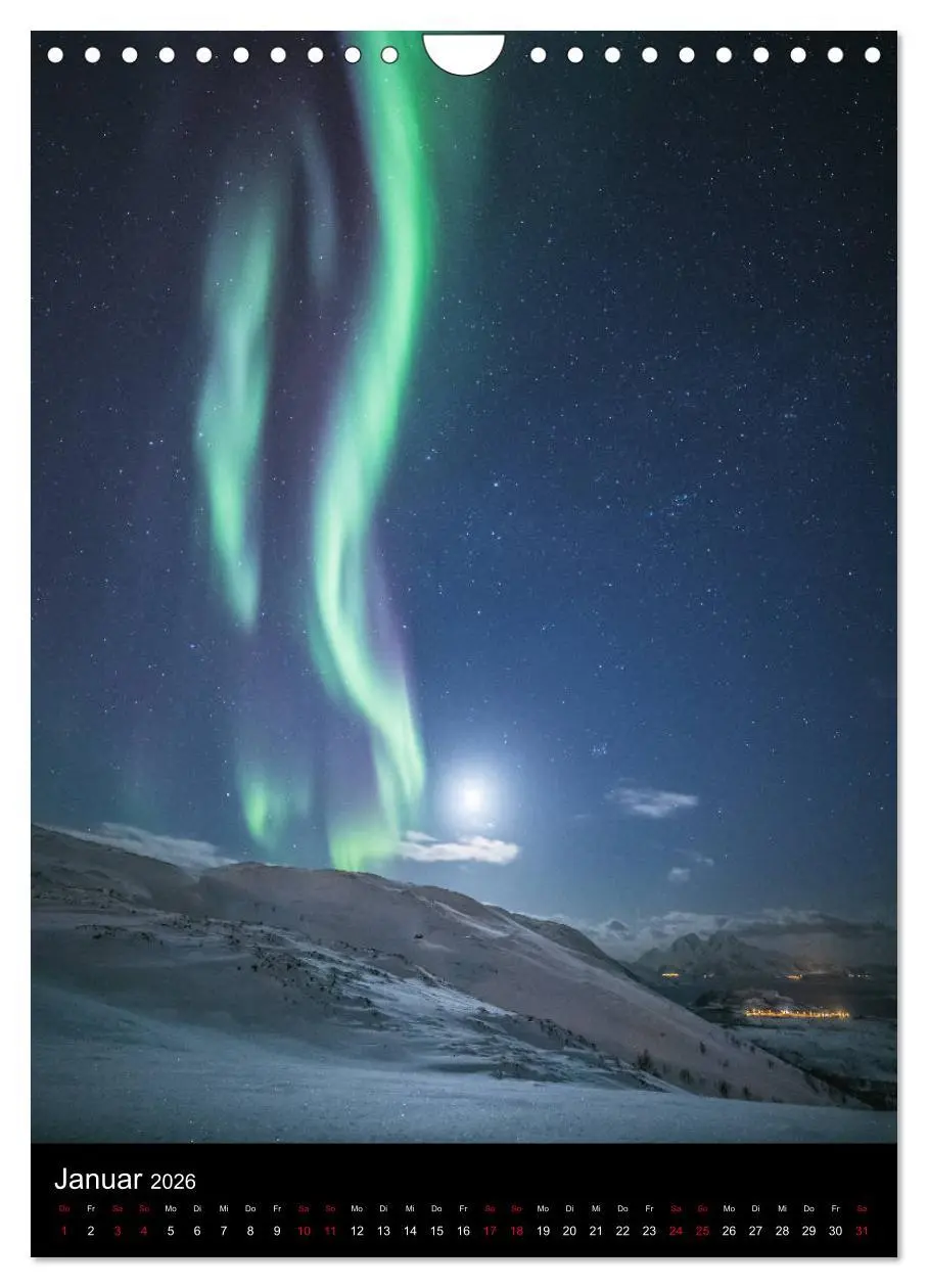 Bild: 9783516387407 | Nordlichtnächte (Wandkalender 2026 DIN A4 hoch), CALVENDO...