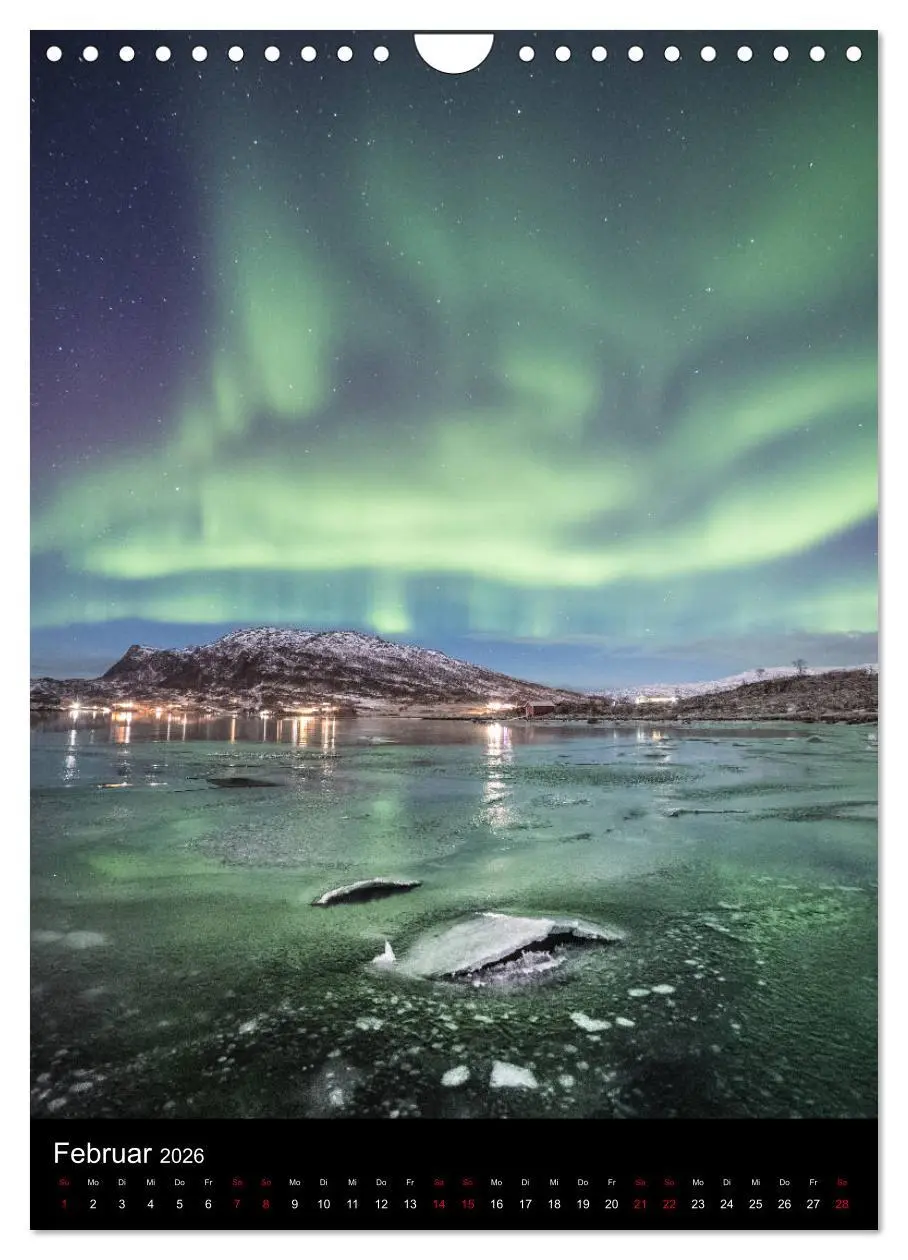 Bild: 9783516387407 | Nordlichtnächte (Wandkalender 2026 DIN A4 hoch), CALVENDO...