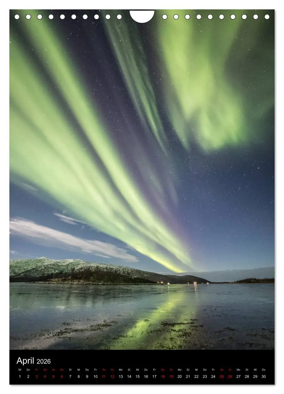 Bild: 9783516387407 | Nordlichtnächte (Wandkalender 2026 DIN A4 hoch), CALVENDO...