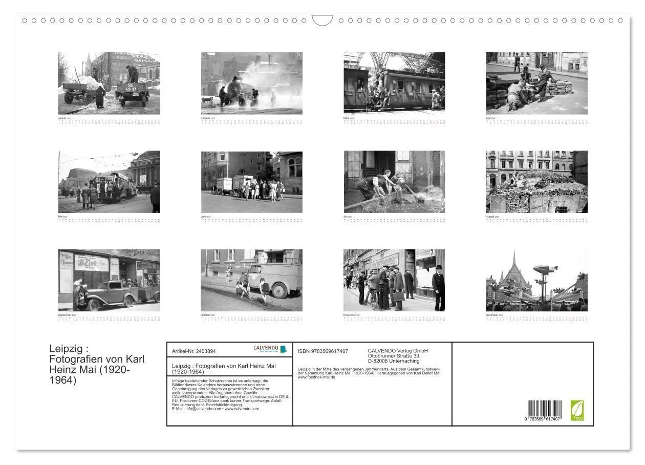 Bild: 9783569617407 | Leipzig : Fotografien von Karl Heinz Mai (1920-1964) (Wandkalender...