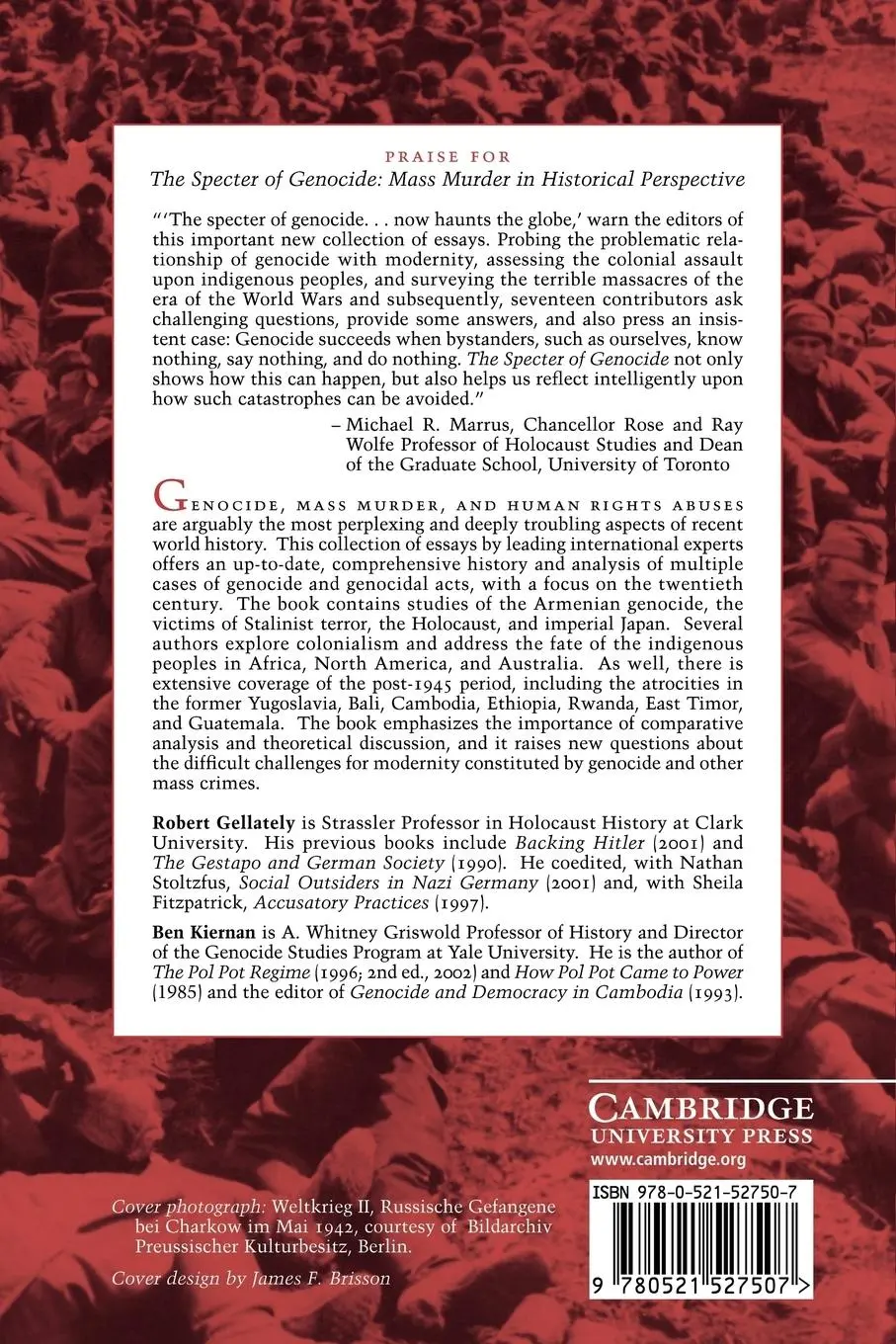 Rückseite: 9780521527507 | The Specter of Genocide | Mass Murder in Historical Perspective | Buch