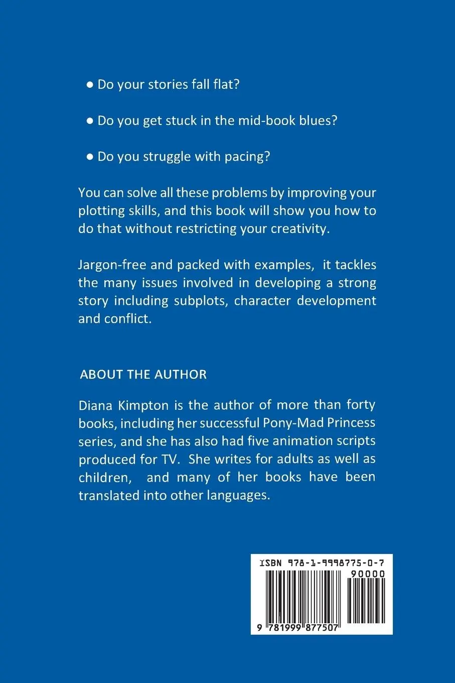 Rückseite: 9781999877507 | Plots and Plotting | How to create stories that work | Kimpton Diana