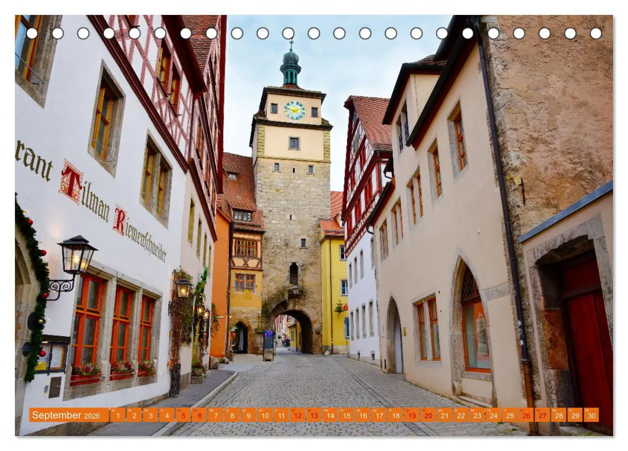 Bild: 9783457597507 | Erlebe mit mir Rothenburg ob der Tauber (Tischkalender 2026 DIN A5...