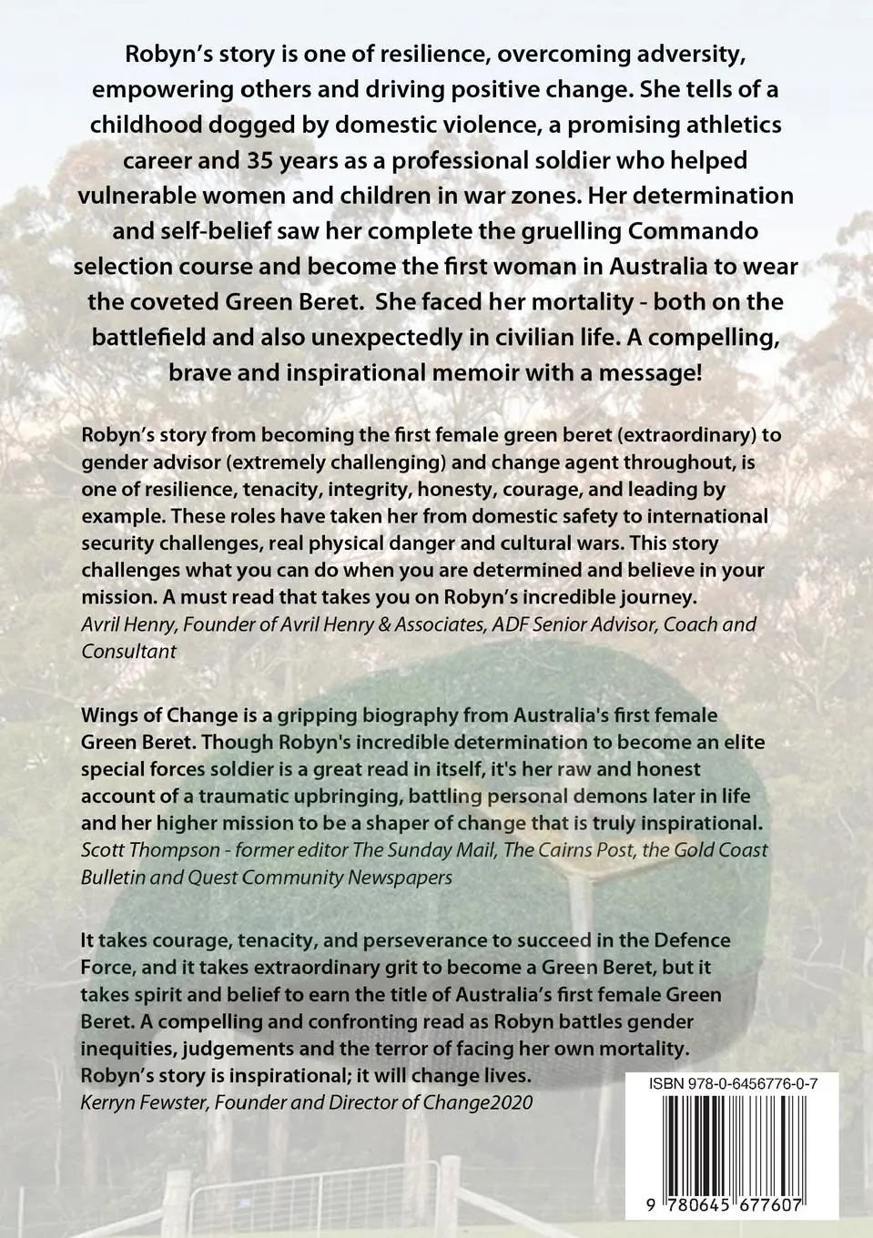 Rückseite: 9780645677607 | Wings of Change | Robyn Fellowes | Taschenbuch | Englisch | 2022