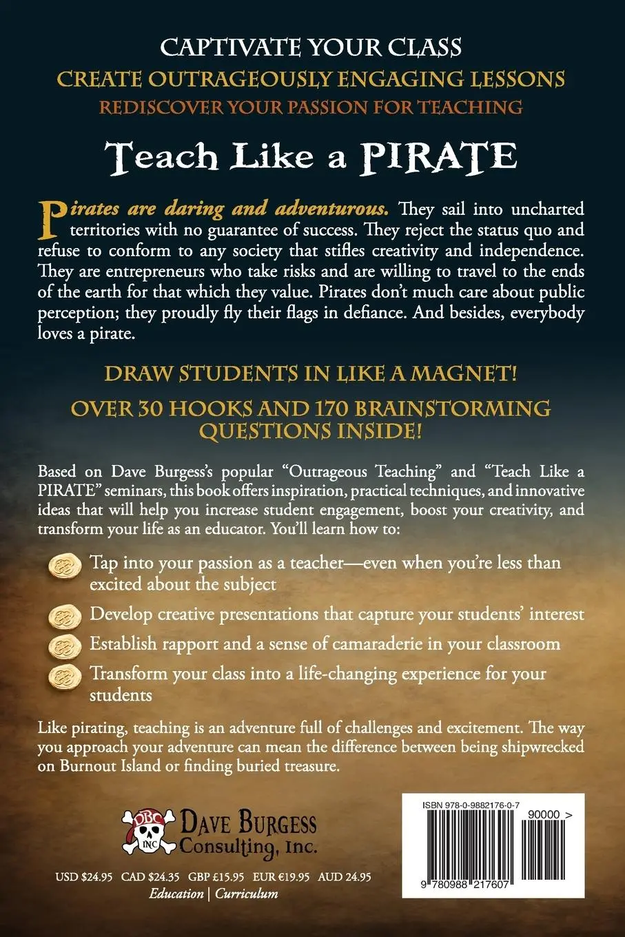 Rückseite: 9780988217607 | Teach Like a Pirate | Dave Burgess | Taschenbuch | Englisch | 2012