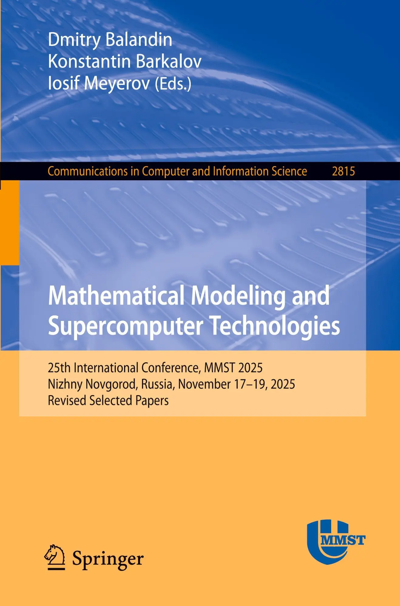 Cover: 9783032157607 | Mathematical Modeling and Supercomputer Technologies | Taschenbuch