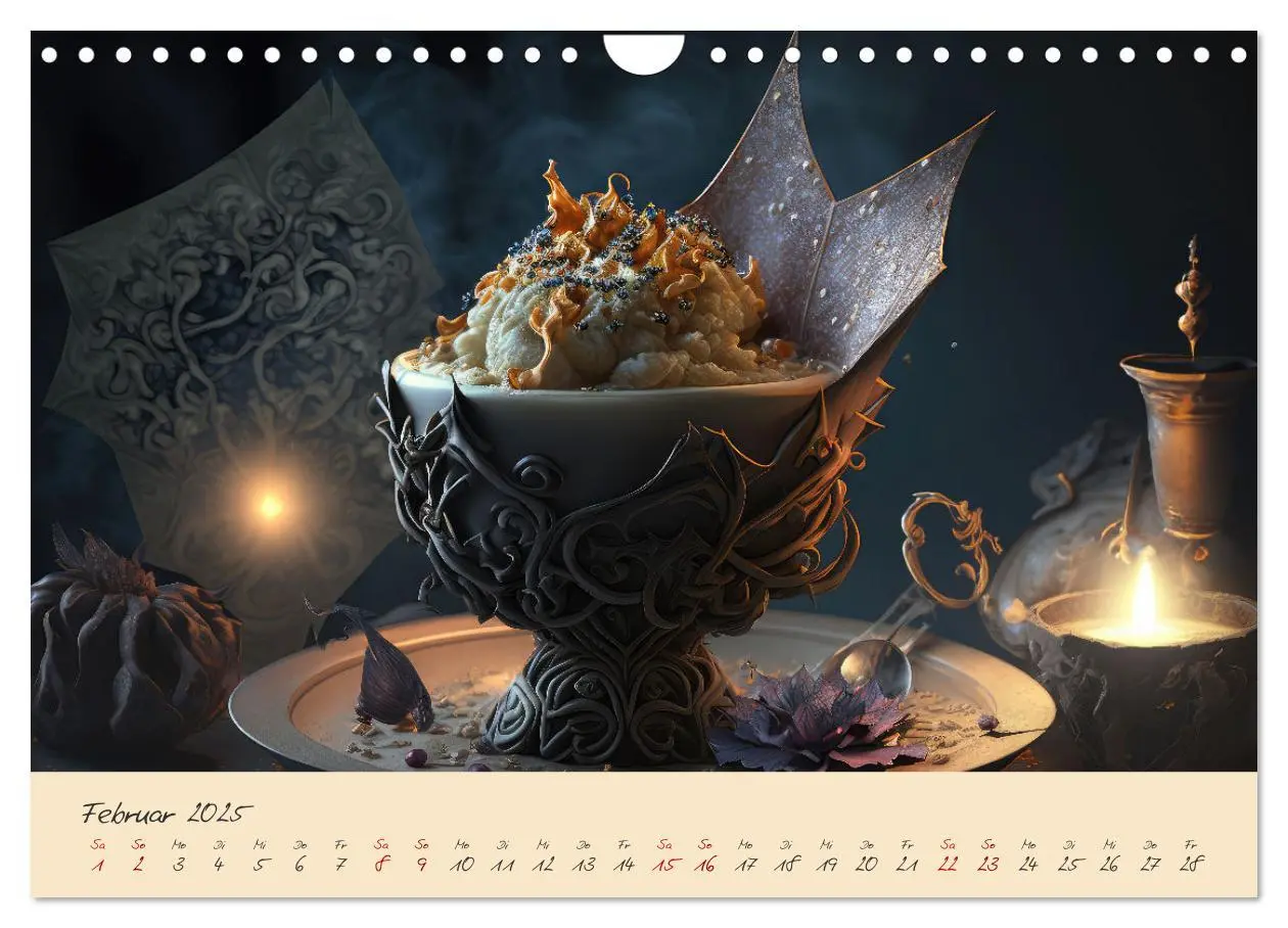 Bild: 9783383857607 | Gothic Food (Wandkalender 2025 DIN A4 quer), CALVENDO Monatskalender
