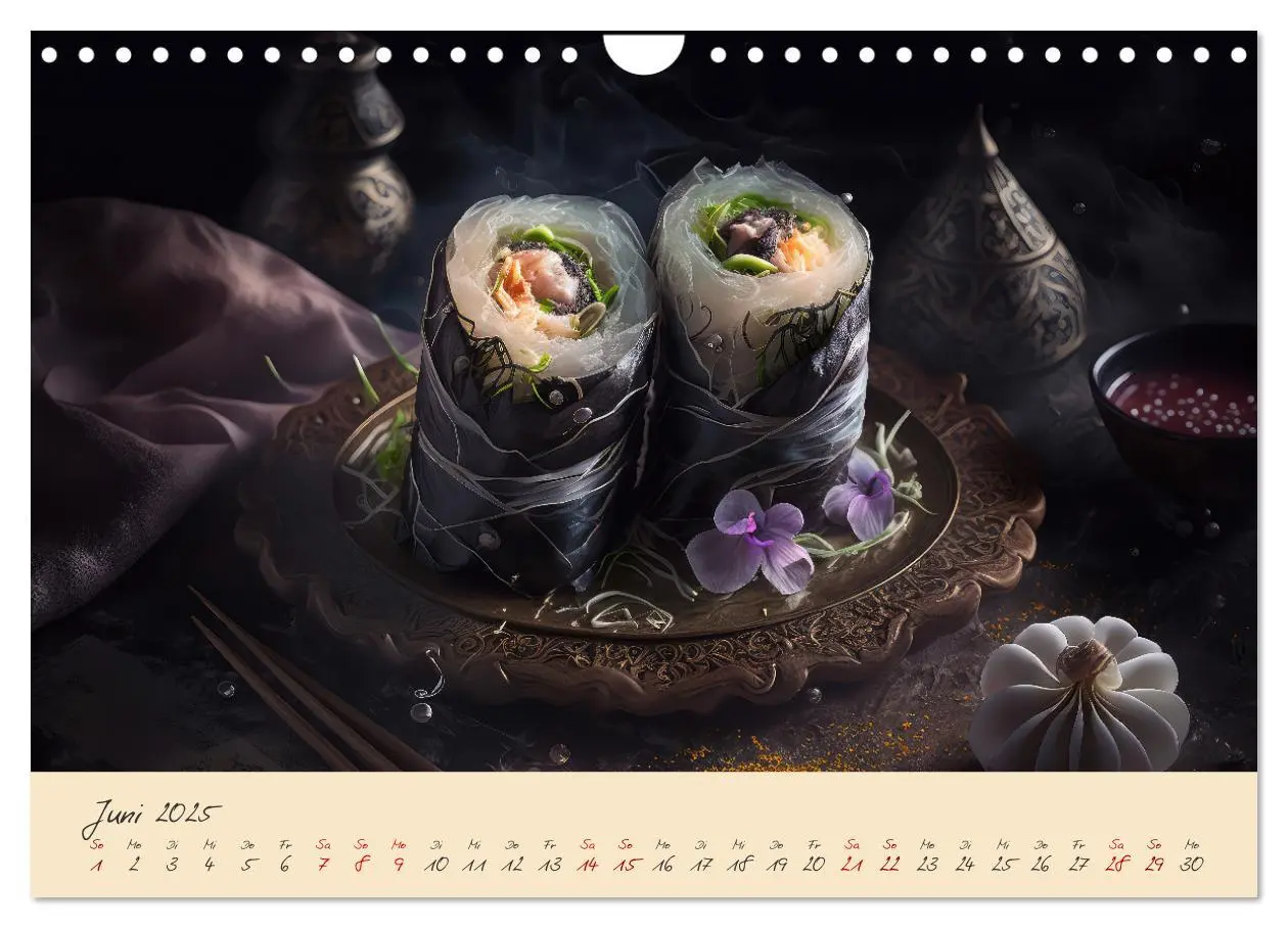 Bild: 9783383857607 | Gothic Food (Wandkalender 2025 DIN A4 quer), CALVENDO Monatskalender