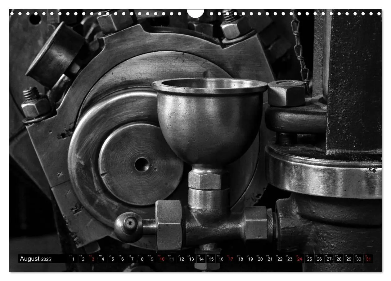 Bild: 9783435707607 | Industrieästhetik in Schwarz-Weiss (Wandkalender 2025 DIN A3 quer),...