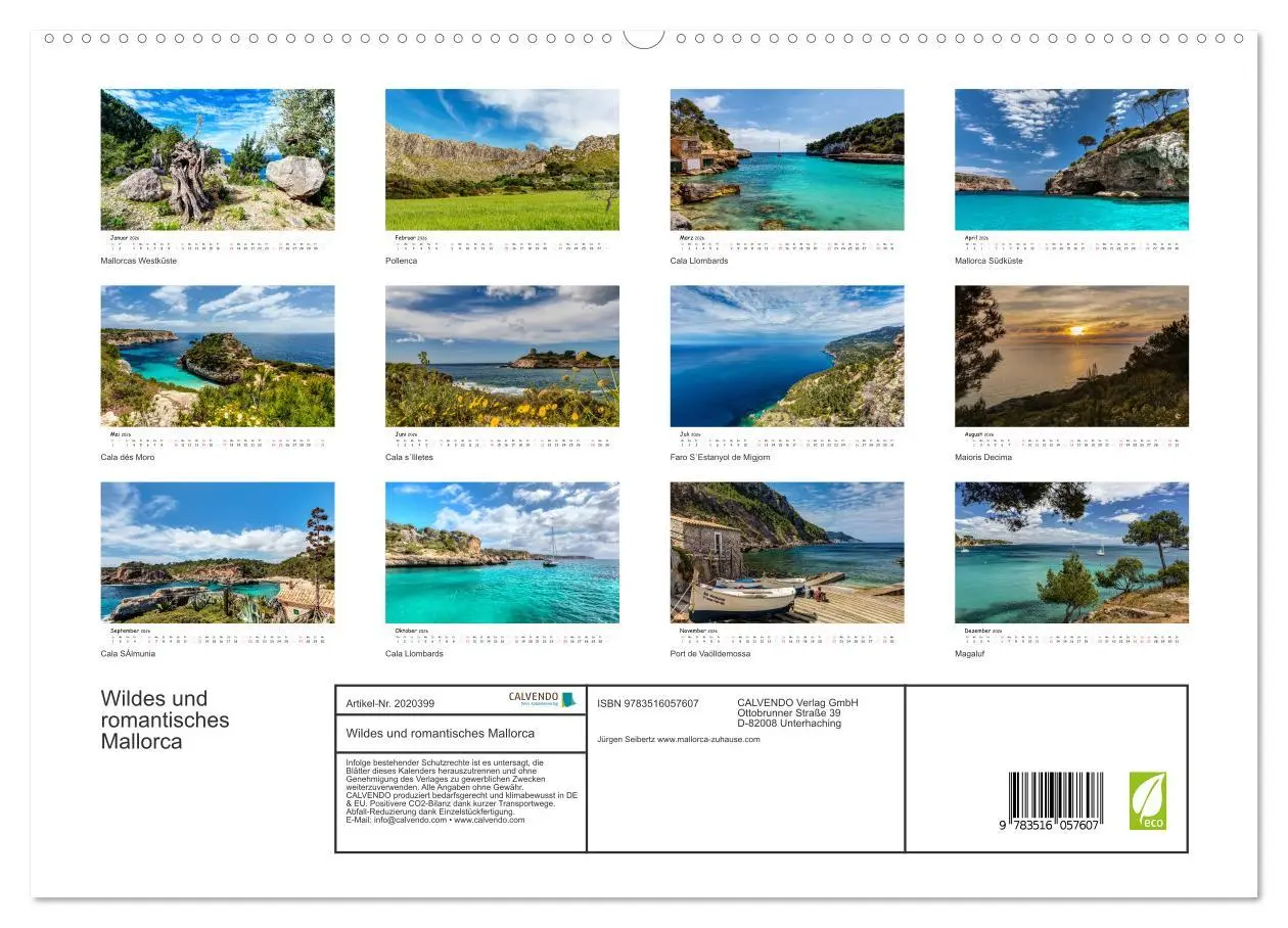 Bild: 9783516057607 | Wildes und romantisches Mallorca (hochwertiger Premium Wandkalender...