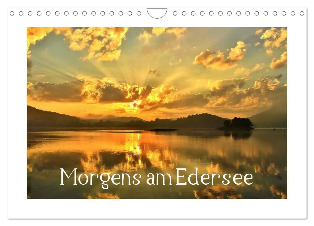 Cover: 9783516127607 | Morgens am Edersee (Wandkalender 2026 DIN A4 quer), CALVENDO...