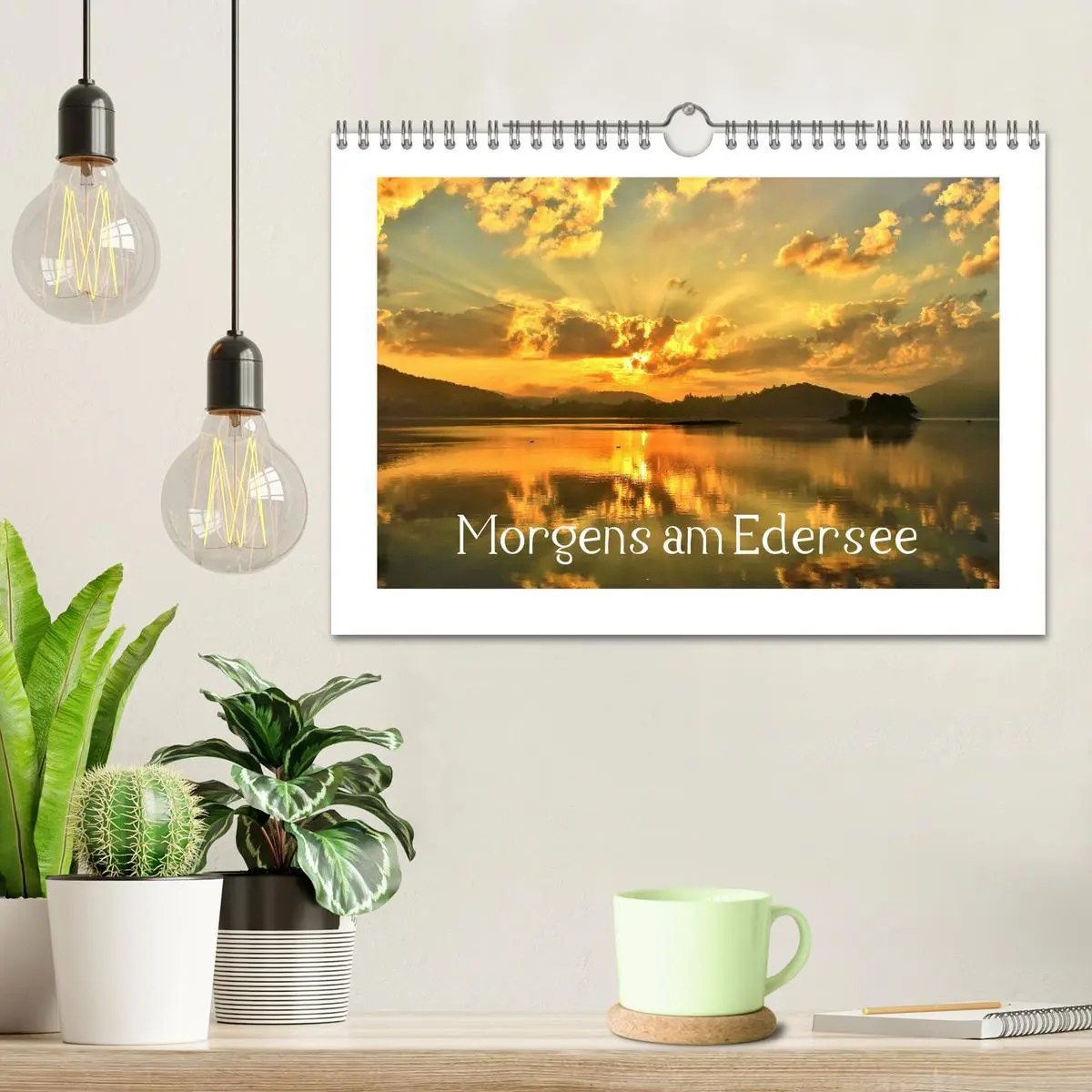 Bild: 9783516127607 | Morgens am Edersee (Wandkalender 2026 DIN A4 quer), CALVENDO...