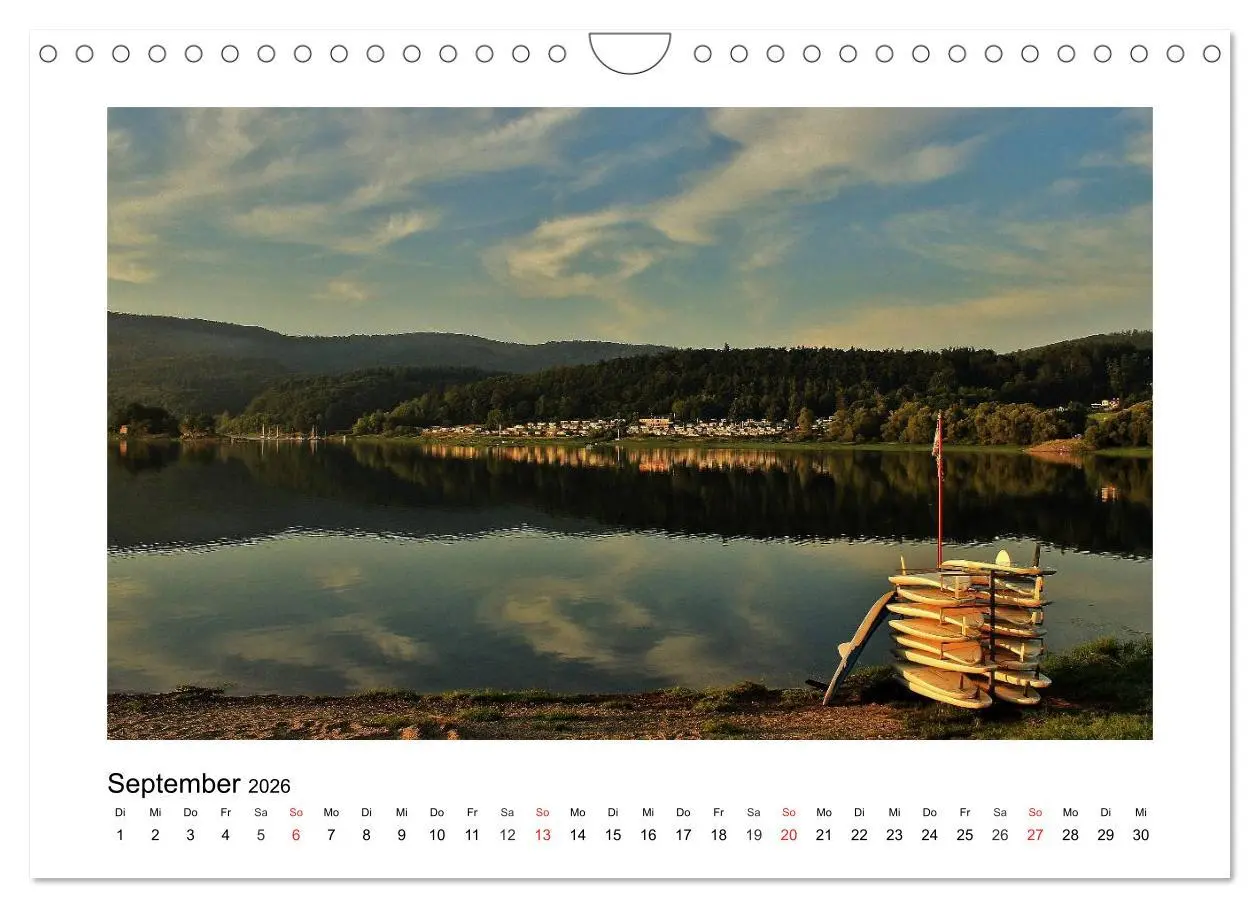 Bild: 9783516127607 | Morgens am Edersee (Wandkalender 2026 DIN A4 quer), CALVENDO...