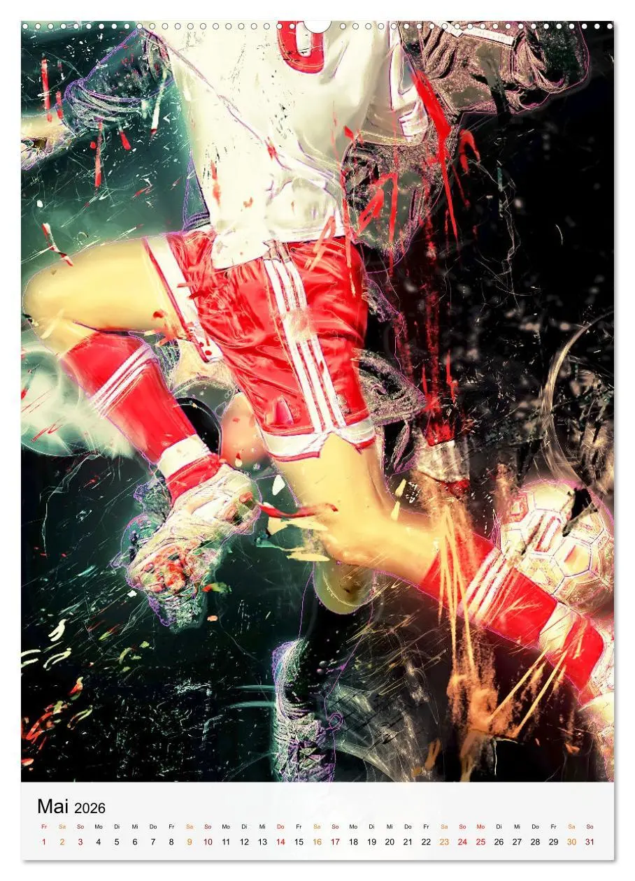 Bild: 9783516367607 | Fussball - einfach cool (Wandkalender 2026 DIN A2 hoch), CALVENDO...