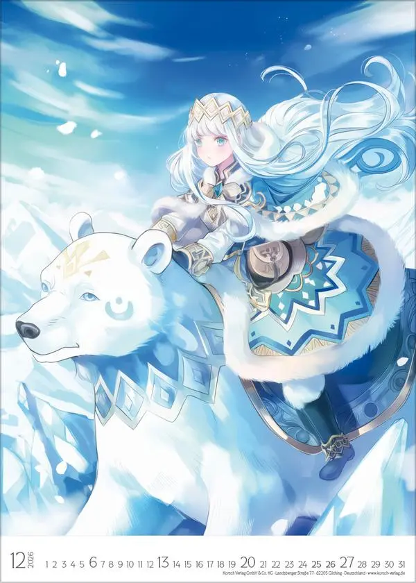 Bild: 9783731887607 | Manga 2026 | Verlag Korsch | Kalender | 14 S. | Deutsch | 2026