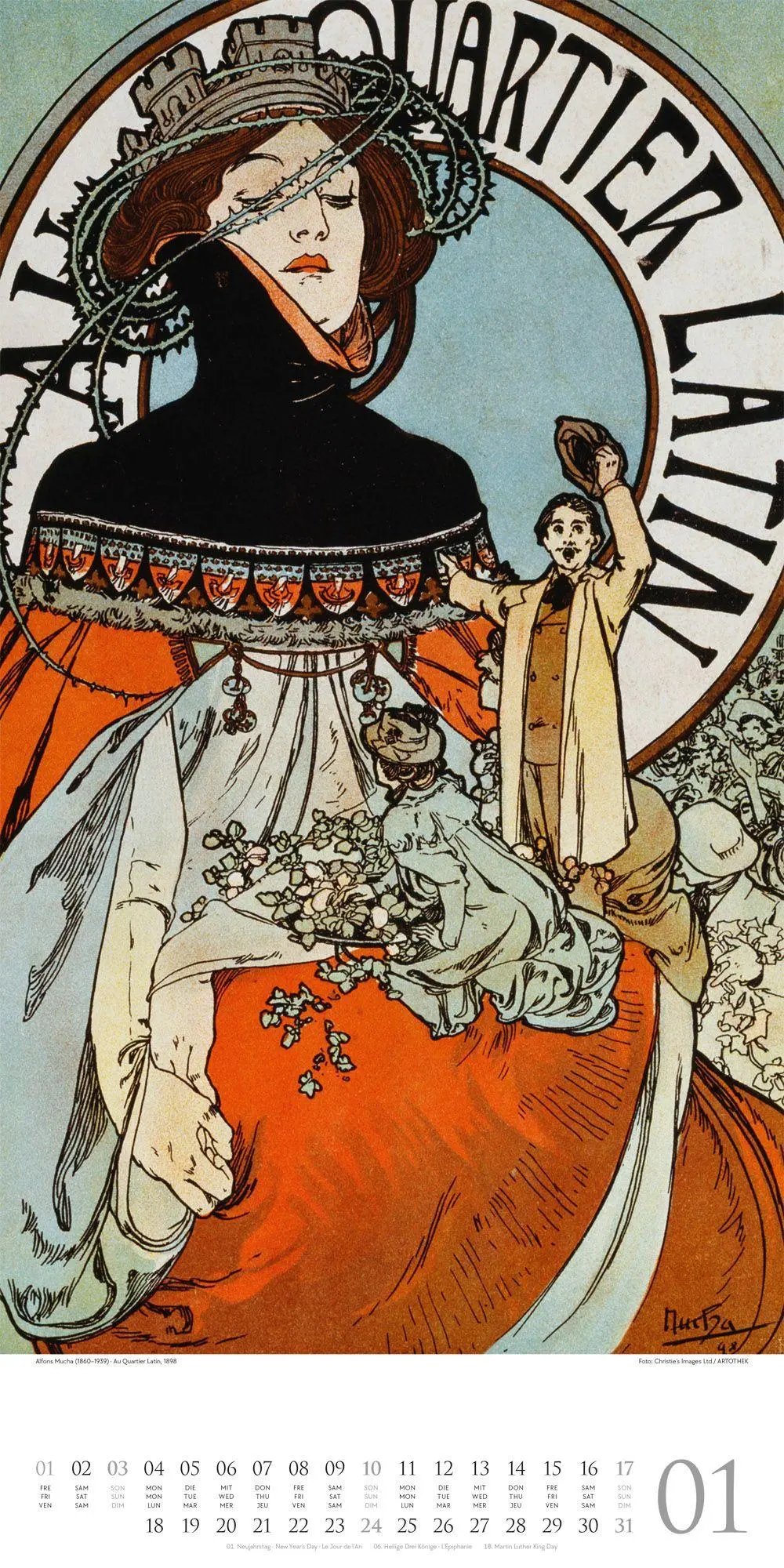 Bild: 9783838427607 | Alfons Mucha Kalender 2027 | Alfons Mucha (u. a.) | Kalender | 14 S.