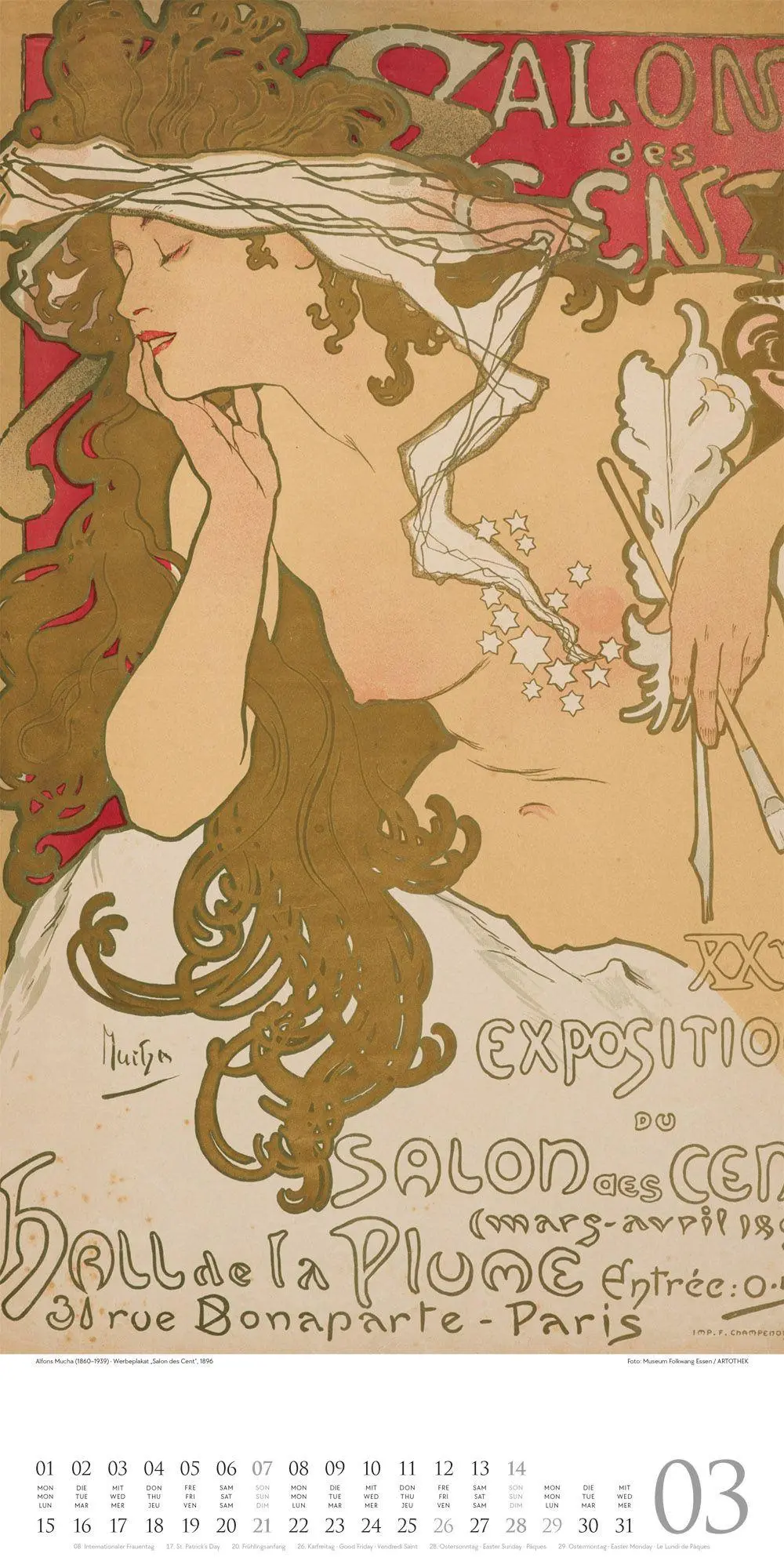 Bild: 9783838427607 | Alfons Mucha Kalender 2027 | Alfons Mucha (u. a.) | Kalender | 14 S.