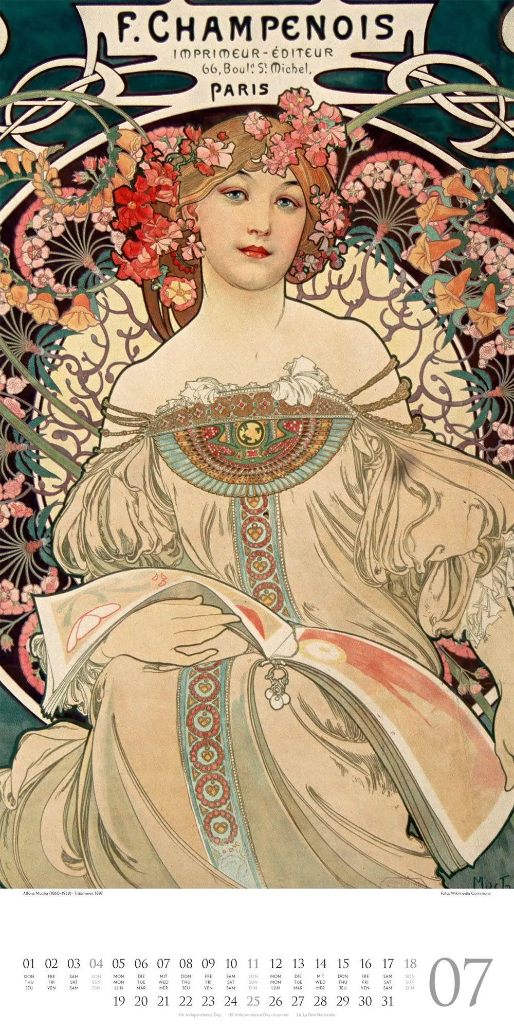 Bild: 9783838427607 | Alfons Mucha Kalender 2027 | Alfons Mucha (u. a.) | Kalender | 14 S.