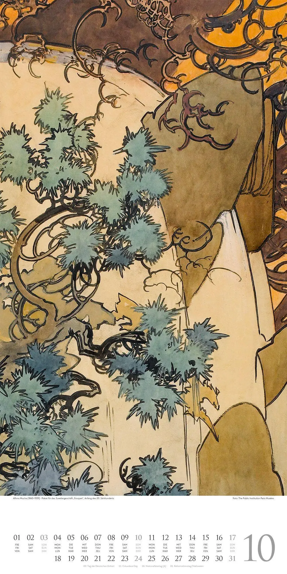 Bild: 9783838427607 | Alfons Mucha Kalender 2027 | Alfons Mucha (u. a.) | Kalender | 14 S.