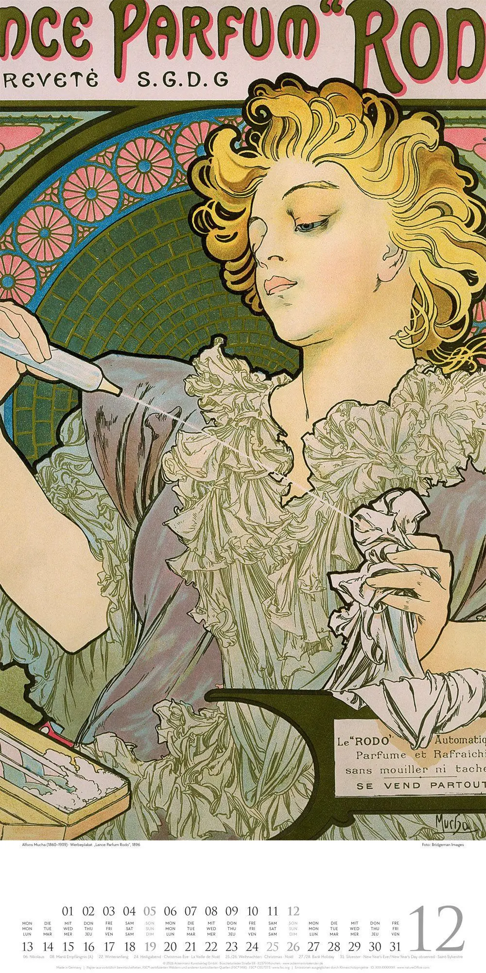 Bild: 9783838427607 | Alfons Mucha Kalender 2027 | Alfons Mucha (u. a.) | Kalender | 14 S.